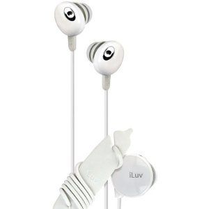 iLuv iEP311WHT The Bean Earphones In-Ear Headphones (White) Image 1