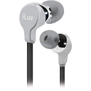 iLuv iEP314SIL In-Ear Headphones/Earbuds (Silver) Image 1