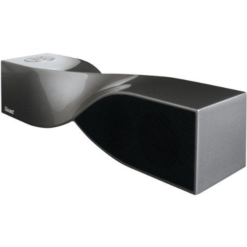 DreamGear iSound-1692 Twist Wireless Bluetooth Speakerphone/Speaker (Graphite Grey/Silver) Image 1