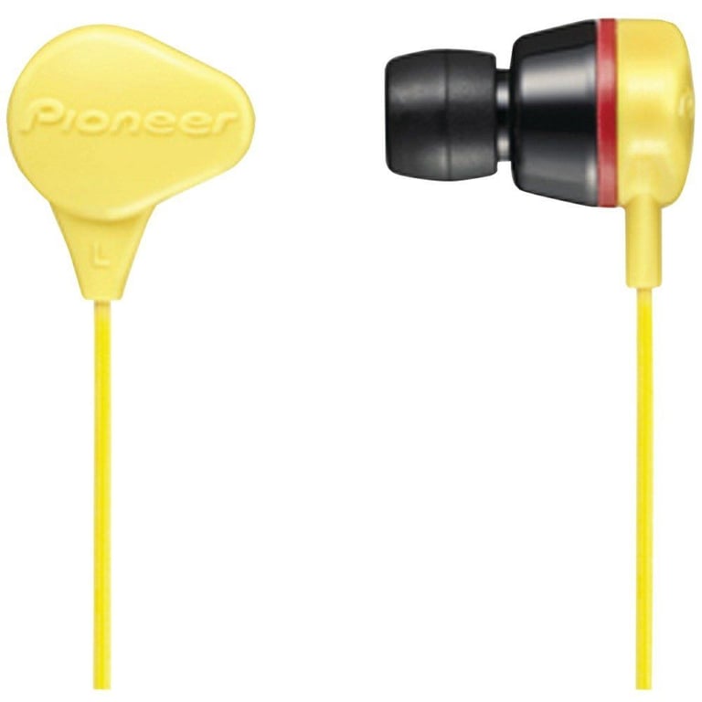 Pioneer SE-CL331-Y (SECL331Y) Yellow Water Resistant In-Ear Earbud Headphones Image 1