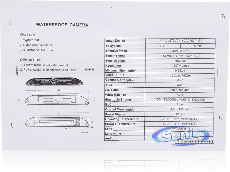 MobileVision M35 Rearview Monitor & C-LP1 Camera Image 11