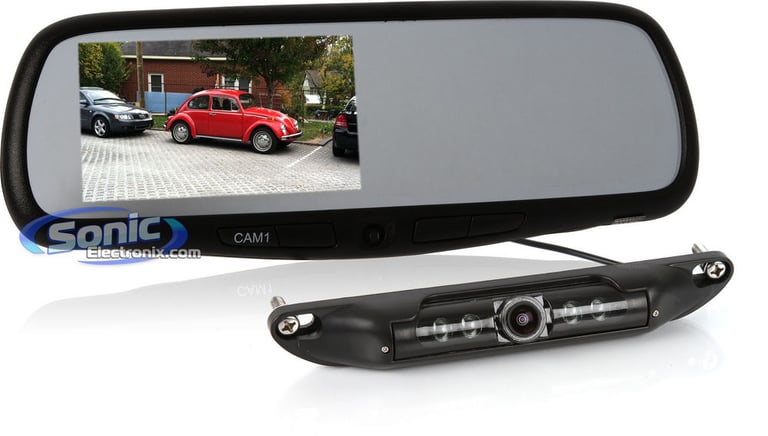 MobileVision M35 Rearview Monitor & C-LP1 Camera Image 1
