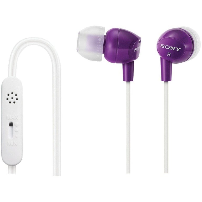 Sony DR-EX14VP/VLT (DREX14VP) In-Ear Headphones/Headset - Violet Image 1