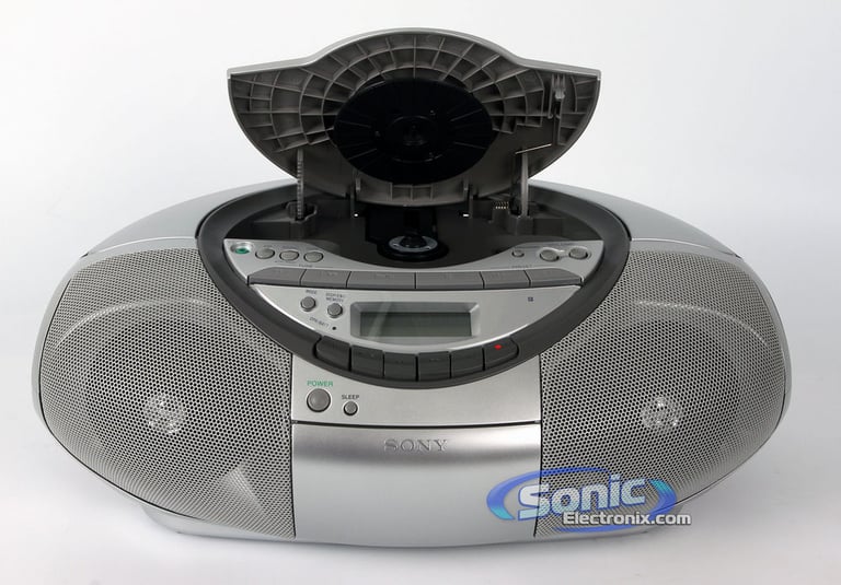 Sony CFD-S350 (CFDS350SILVER) Portable AM/FM Radio CD/Cassette BoomBox Image 3