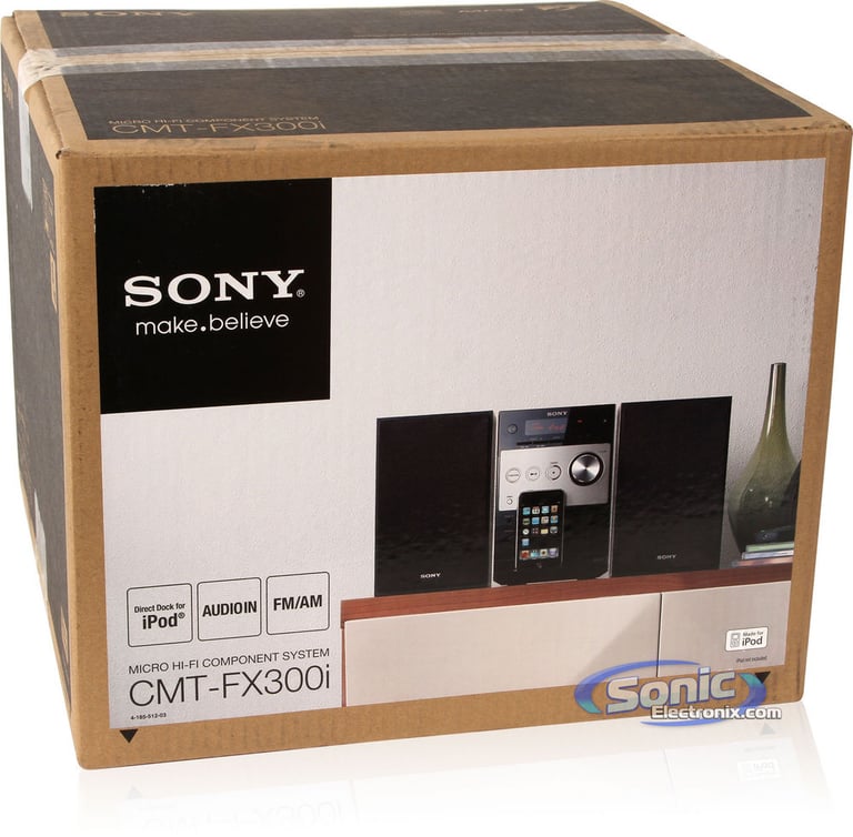 Sony CMT-FX300i (CMTFX300i) Micro iPod/iPhone Shelf System Speaker Dock Image 9