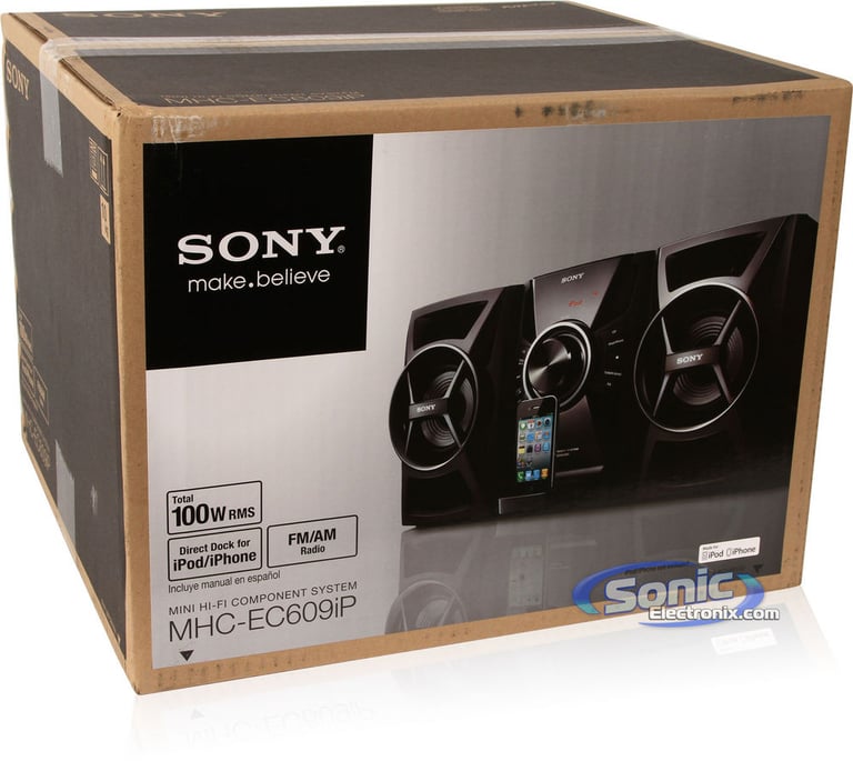 Sony MHC-EC609iP (MHCEC609iP) Mini Hi-Fi iPod/iPhone Shelf System R/B Image 11