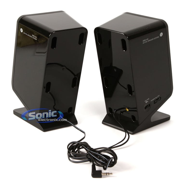 Sony SRS-A3/BLK (SRSA3) Desktop Computer/PC Speakers - Black Image 2
