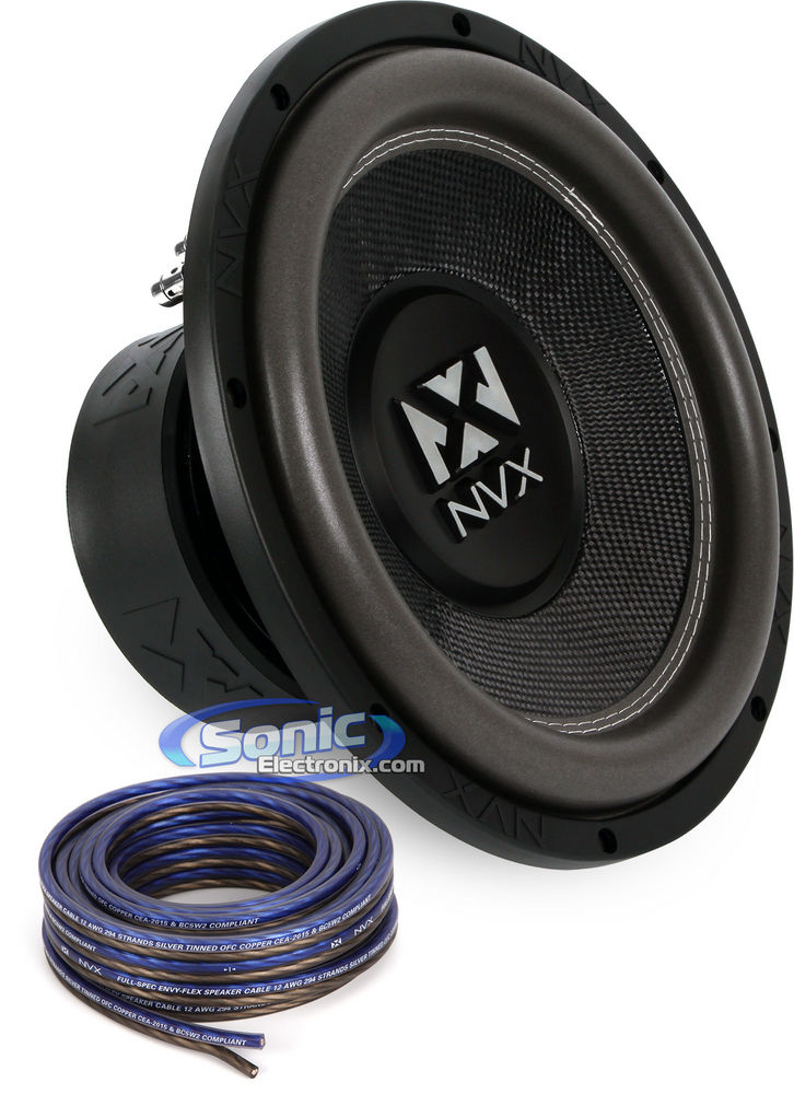 NVX VSW124 Subwoofer + XWS1225 Speaker Wire Image 1