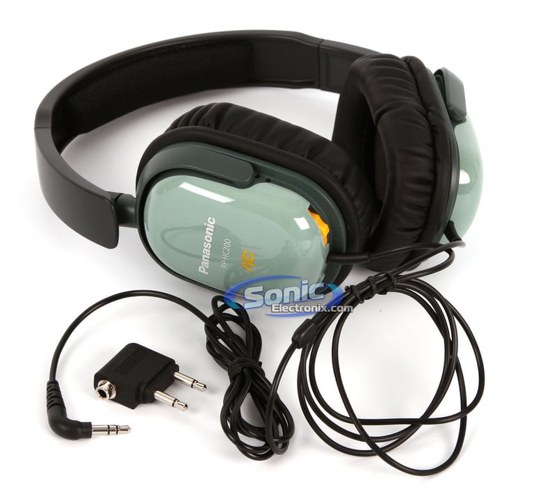 Panasonic RP-HC200-G (RPHC200G) Noise Cancelling Headphones - Green Image 2