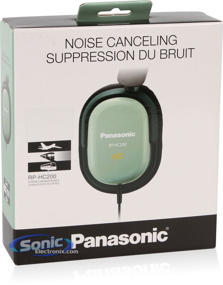 Panasonic RP-HC200-G (RPHC200G) Noise Cancelling Headphones - Green Image 11