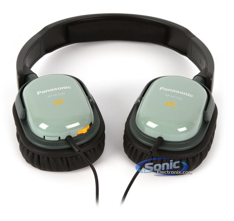Panasonic RP-HC200-G (RPHC200G) Noise Cancelling Headphones - Green Image 5