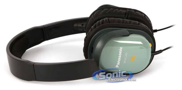 Panasonic RP-HC200-G (RPHC200G) Noise Cancelling Headphones - Green Image 6