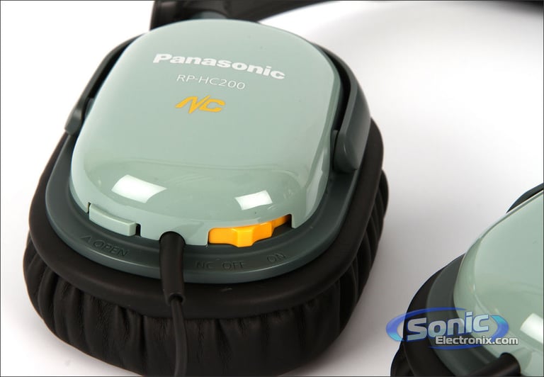 Panasonic RP-HC200-G (RPHC200G) Noise Cancelling Headphones - Green Image 7