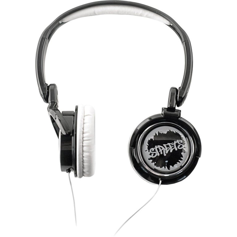 Coby CV400BLK Urban Style Jammerz Streets Headphones (Black) Image 1