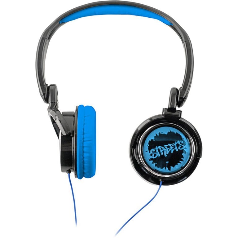 Coby CV400BLU Urban Style Jammerz Streets Headphones (Blue) Image 1