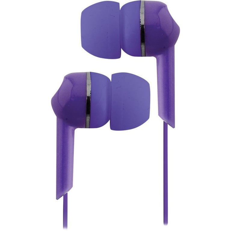 Coby CVE56PUR Jammerz Moods Isolation Stereo Earphones (Purple) Image 1