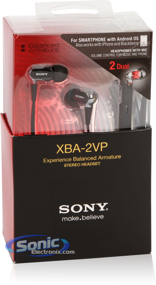 Sony XBA-2VP (XBA2VP) Dual Balanced Armature In-Ear Headphones with Android Remote Image 9