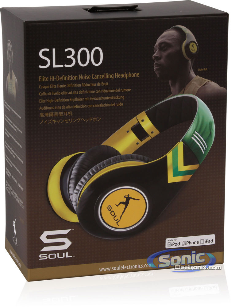 Soul by Ludacris SL300JAM (Usain Bolt Edition) Limited Edition Headphones Open Box  Image 15