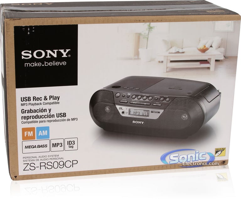 Sony ZS-RS09CP (ZSRS09CP) Portable AM/FM Radio USB/CD Player Boombox Image 8
