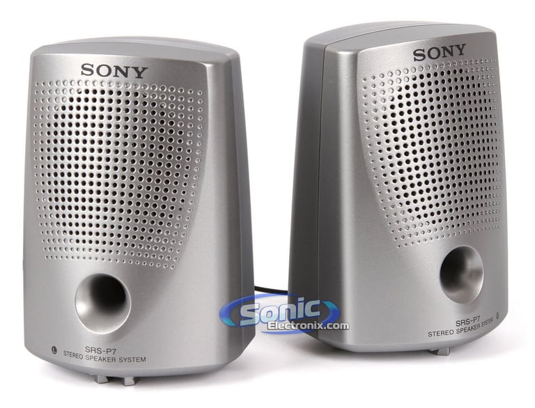 Sony SRS-P7 (SRSP7) Mini Portable Stereo Speakers Image 1