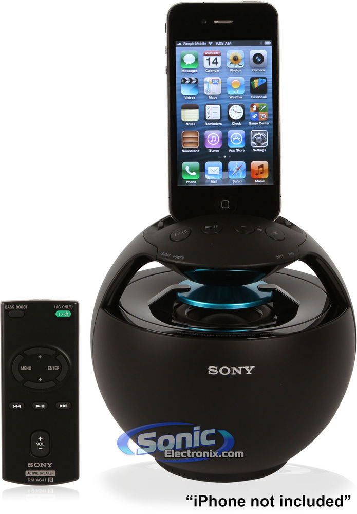 Sony RDP-V20iPBLK - Black Image 1