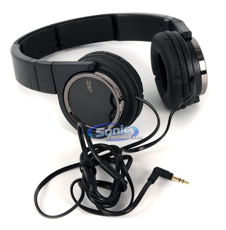 JVC HAS400B (HA-S400-B) On-Ear Carbon Nanotube Headphones - Black Open Box Image 2