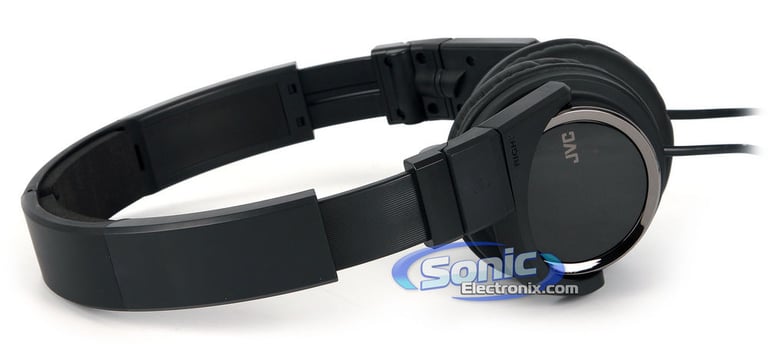 JVC HAS400B (HA-S400-B) On-Ear Carbon Nanotube Headphones - Black Open Box Image 6