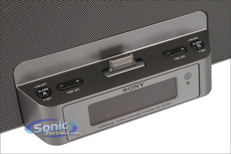 Sony ICF-CS15iPSIL (ICFCS15iPSIL) iPod/iPhone Speaker Dock - Silver Image 4