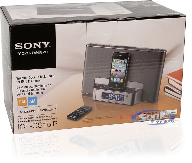 Sony ICF-CS15iPSIL (ICFCS15iPSIL) iPod/iPhone Speaker Dock - Silver Image 12