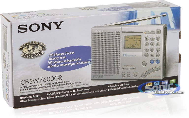 Sony ICF-SW7600GR (ICFSW7600GR) World Band AM/FM Radio Receiver Image 12