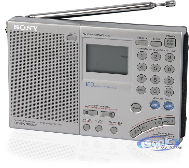 Sony ICF-SW7600GR (ICFSW7600GR) World Band AM/FM Radio Receiver Image 1