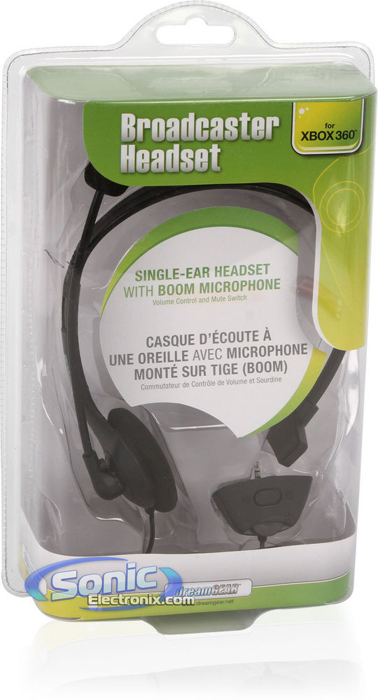DreamGear Xbox 360 (dg360-1711) Broadcaster Headset - Black Image 6