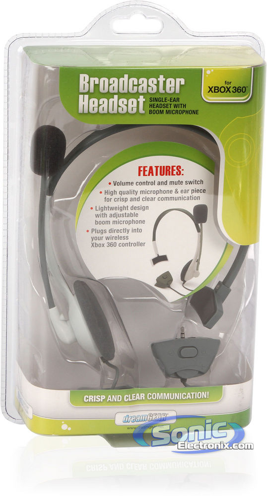 DreamGear Xbox 360 Broadcaster Headset - White Image 6