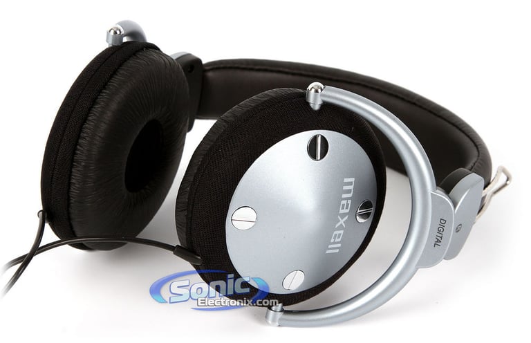 Maxell HP-550 (190562) Foldable Full-Size Digital Headphones with In-Line Volume Control Image 4