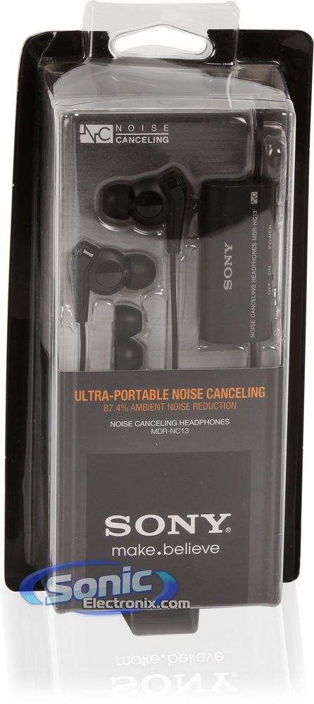 Sony MDRNC13 (MDR-NC13) Noise Canceling Earbuds In-Ear Headphones Open Box  Image 9