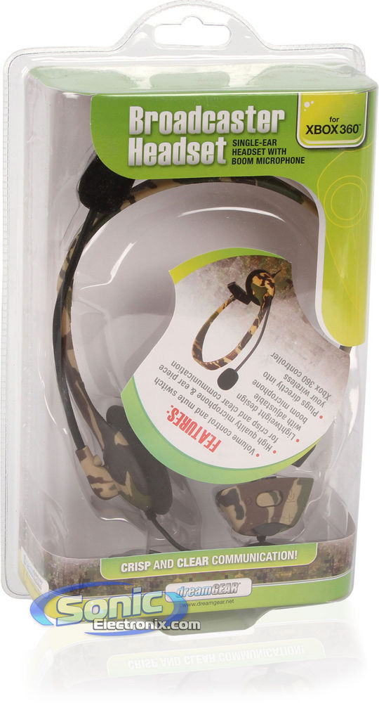 DreamGear Xbox 360 Broadcaster Headset (Camo) Image 6
