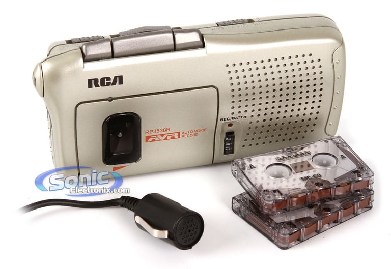 RCA RP3538 (RP3538R) Portable Micro Cassette Recorder Open Box Image 1