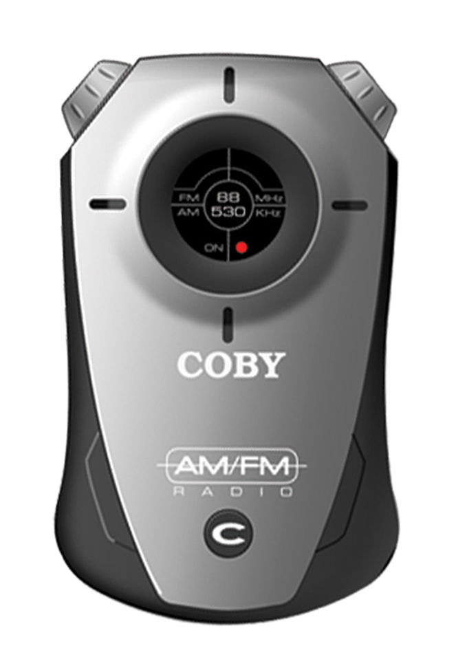 Coby CX-71BLK (CX71BLK) Mini Sport AM/FM Pocket Radio - Black Image 1