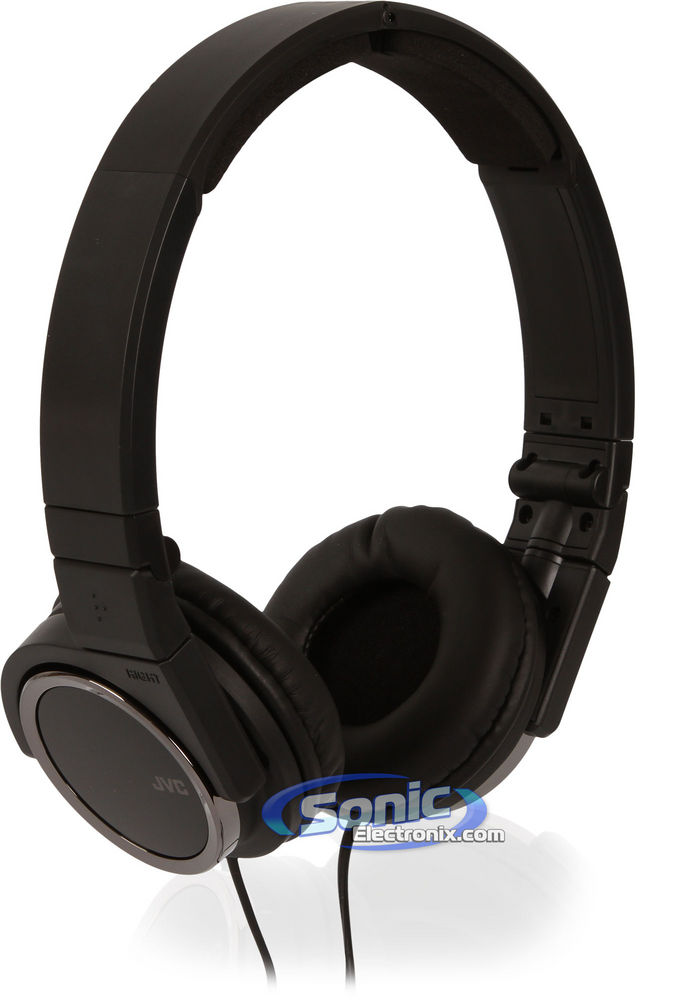 JVC HAS400B (HA-S400-B) On-Ear Carbon Nanotube Headphones - Black Open Box Image 1