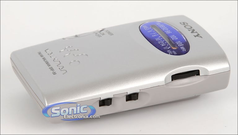 Sony SRF-59SILVER (SRF59) Portable AM/FM Walkman Radio - Silver Image 2