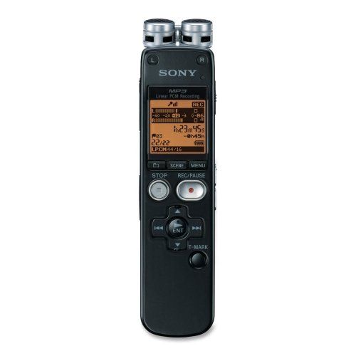 Sony ICD-SX712 (ICDSX712) Digital Voice Recorder - Black Image 1