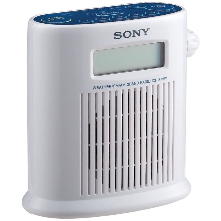 Sony ICF-S79W (ICFS79W) Digital AM/FM Shower Radio Weather Band Tuner Image 1