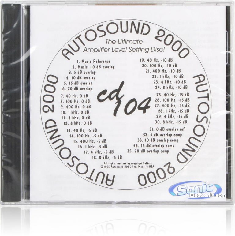 AutoSound 2000 CD-104 (CD104) Image 1