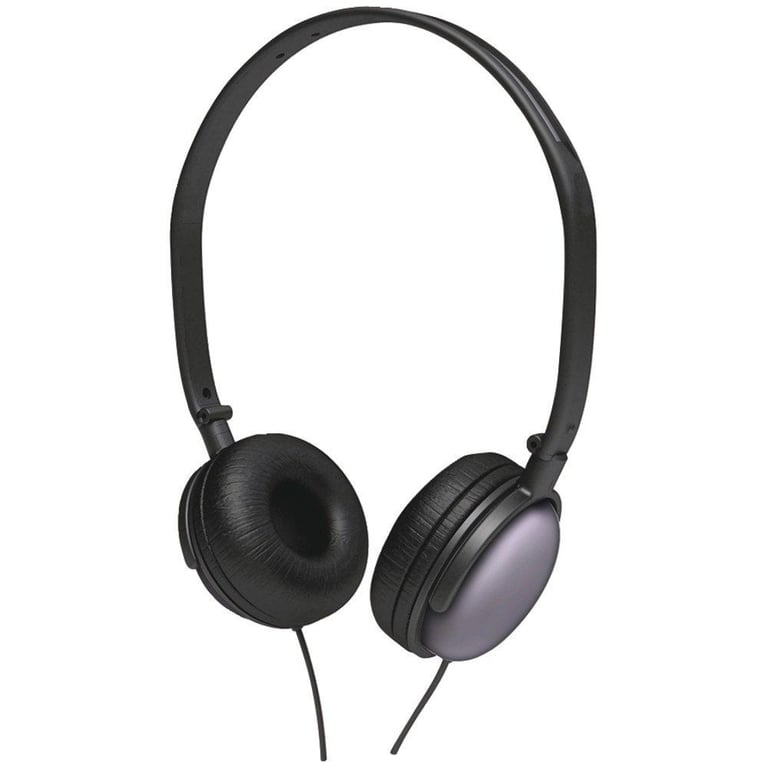 Coby CV135BLK DJ Style Headphones (Black) Image 1