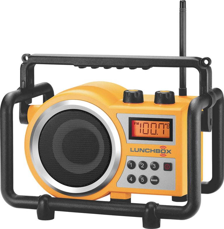 Sangean LB-100 (LB100) "Lunchbox" Rugged AM/FM Utility Radio Image 1