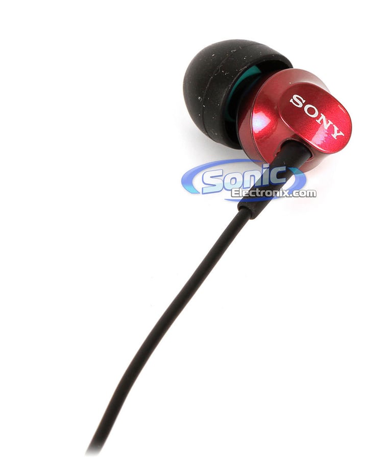Sony MDREX58V/RED (MDR-EX58V/RED) EX Series Earbuds with Volume Control - Red Image 4