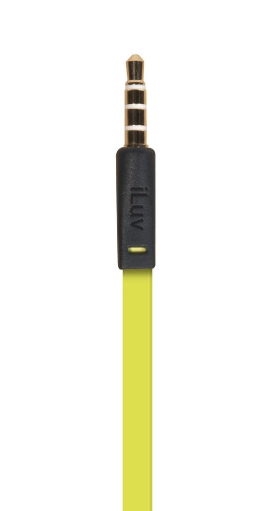 iLuv iEP335GRNN Neon Sound In-Ear Headphones/Earbuds with iPod/iPhone Remote (Green/Black) Image 4