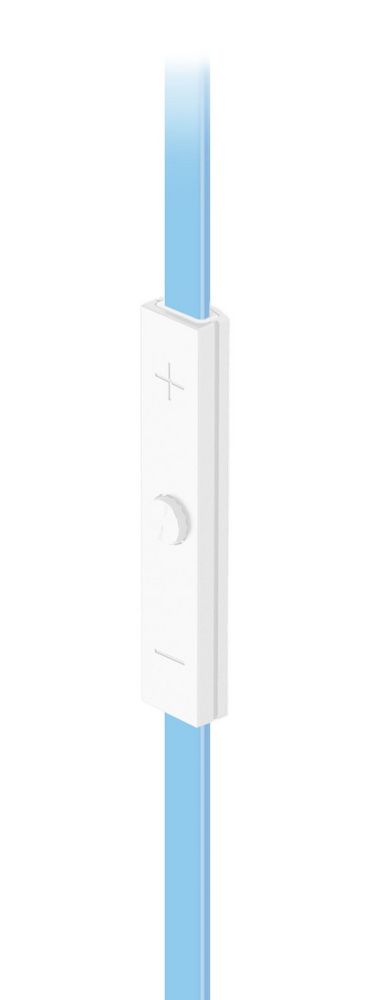 iLuv iEP335WBLN Neon Sound In-Ear Headphones/Earbuds with iPod/iPhone Remote (Blue/White) Image 3