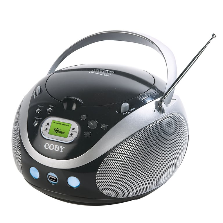 Coby MPCD471 (MP-CD471) Portable AM/FM Radio MP3 CD Stereo Image 1