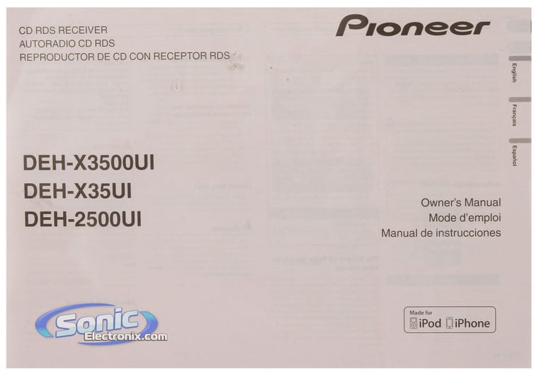Pioneer DEH-X3500UI Image 8